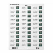 wintersluiting van de staart etiket (Full Sheet)