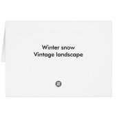 Wintersneeuw (Achterkant Horizontaal)