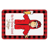 Wintersneeuw Alaskan Vakantie Grappig Gezegde voor Magneet (Horizontaal)