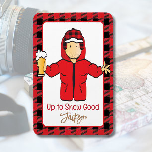 Wintersneeuw Alaskan Vakantie Grappig Gezegde voor Magneet