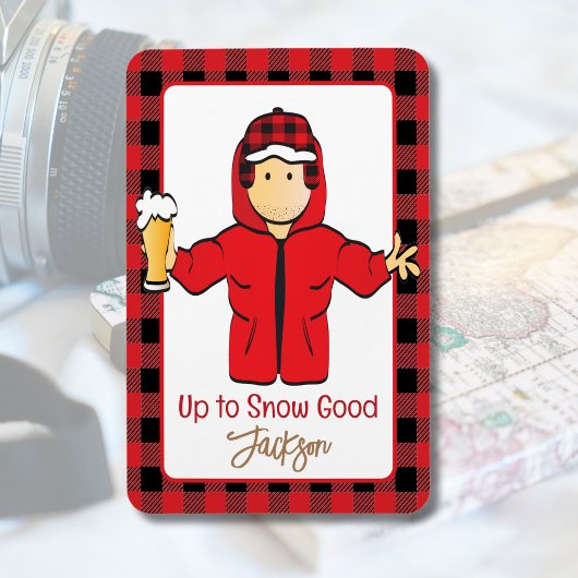 Wintersneeuw Alaskan Vakantie Grappig Gezegde voor Magneet