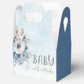 Wintersneeuw Baby Het is koud buiten Baby shower Bedankdoosjes (Geopend)