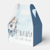 Wintersneeuw Baby Het is koud buiten Baby shower Bedankdoosjes (Voorkant Zijde)