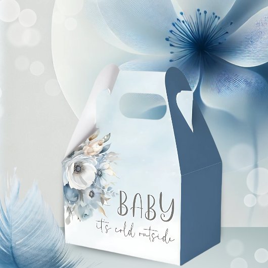 Wintersneeuw Baby Het is koud buiten Baby shower Bedankdoosjes