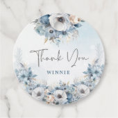 Wintersneeuw Baby Het is koud buiten Baby shower Bedankjes Labels (Voorkant)