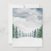 Wintersneeuw Baby Het is koud buiten Baby shower Bedankkaart (Achterkant)