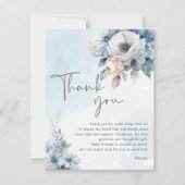 Wintersneeuw Baby Het is koud buiten Baby shower Bedankkaart (Voorkant)