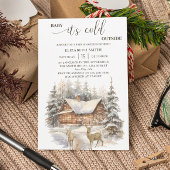 Wintersneeuw Baby Het is koud buiten Baby shower Kaart