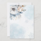 Wintersneeuw Baby Het is koud buiten Baby shower Kaart (Achterkant)