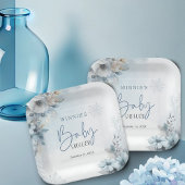 Wintersneeuw Baby Het is koud buiten Baby shower Papieren Bordje