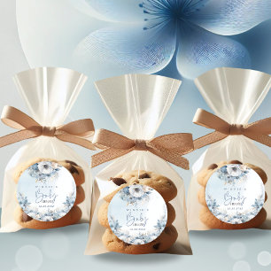 Wintersneeuw Baby Het is koud buiten Baby shower Ronde Sticker