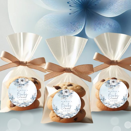 Wintersneeuw Baby Het is koud buiten Baby shower Ronde Sticker