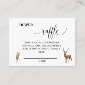 Wintersneeuw Baby Het is koud buiten luierraffel Informatiekaartje (Voorkant)