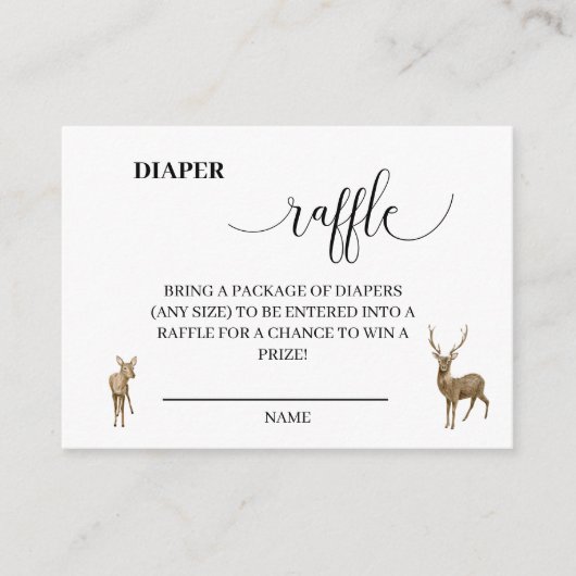 Wintersneeuw Baby Het is koud buiten luierraffel Informatiekaartje (Voorkant)