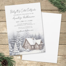 Wintersneeuw Baby Shower
