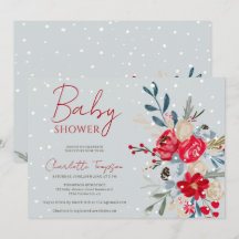 Wintersneeuw, baby shower kerstbloemen