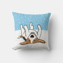Wintersneeuw Beagle | Happy Dog Holiday Design