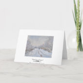 Wintersneeuw bij Argeteuil Feestdagen Kaart (Achterkant)