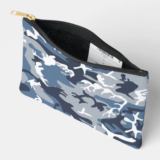 Wintersneeuw Blau Camouflage, Militair, Leger Etui (Open)
