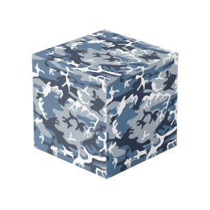 Wintersneeuw Blau Camouflage, Militair, Leger Kubus