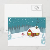 Wintersneeuw Briefkaart (Voorkant / Achterkant)