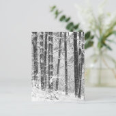 Wintersneeuw Briefkaart (Staand voorkant)