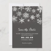 Wintersneeuw | Datum opslaan Save The Date (Voorkant)