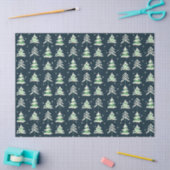 Wintersneeuw Evergreen Trees Tissuepapier (Craft)