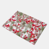 Wintersneeuw gedekte rode bessen Schilderachtig ke Deurmat (Schuin)