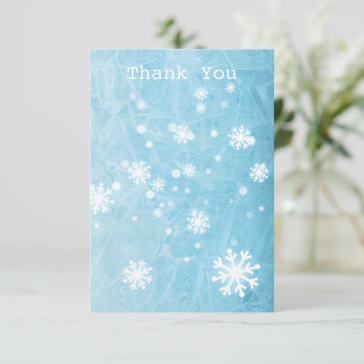 Wintersneeuw-generaal Hartelijk dank voor platte k (Staand voorkant)