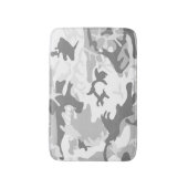 Wintersneeuw Grijs Camouflage, Militair, Leger Badmat (Voorkant Verticaal)