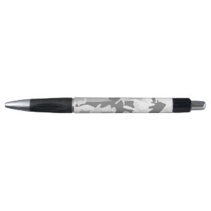 Wintersneeuw Grijs Camouflage, Militair, Leger Pen