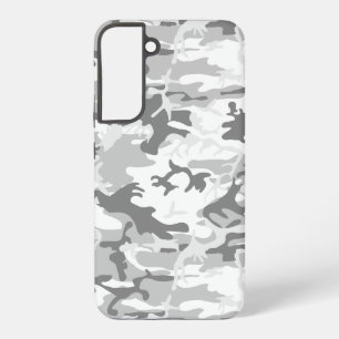Wintersneeuw Grijs Camouflage, Militair, Leger Samsung Galaxy Hoesje