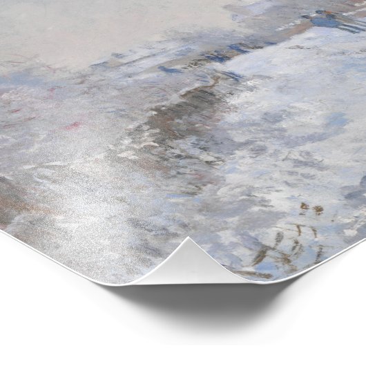 Wintersneeuw in Argeteuil Foto Afdruk (Hoek)