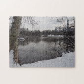 Wintersneeuw in Central Park New York City NYC Legpuzzel (Horizontaal)