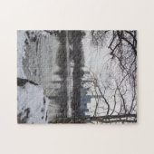 Wintersneeuw in Central Park New York City NYC Legpuzzel (Horizontaal)