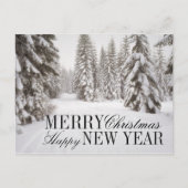 Wintersneeuw in het Crystal Mountain-gebied van Wa Feestdagenkaart (Voorkant)