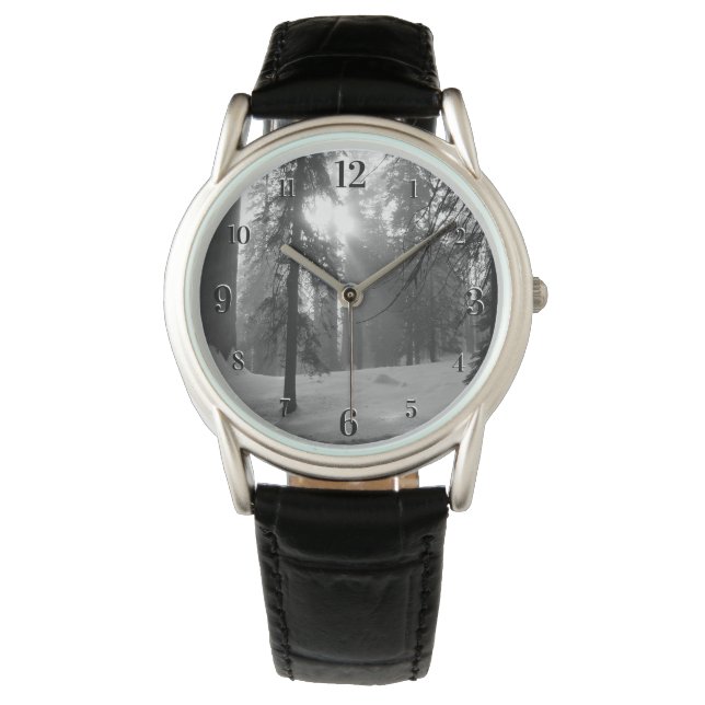 Wintersneeuw in het Nationaal Park Kings Canyon Horloge (Voorkant)