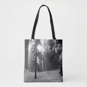 Wintersneeuw in het Nationaal Park Kings Canyon Tote Bag (Voorkant)