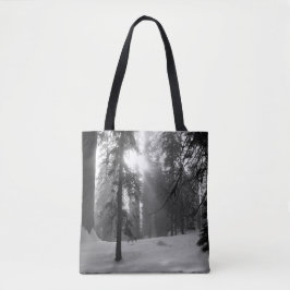 Wintersneeuw in het Nationaal Park Kings Canyon Tote Bag
