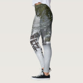 Wintersneeuw in het park leggings (Links)