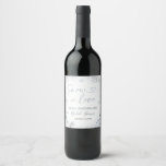 Wintersneeuw in liefde Snowflake Vrijgezellenfeest Wijn Etiket<br><div class="desc">Winter Snow in Love Snowflake Vrijgezellenfeest Wine Label Alle bewoordingen kunnen worden aangepast</div>