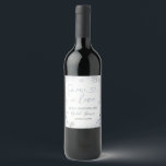 Wintersneeuw in liefde Snowflake Vrijgezellenfeest Wijn Etiket<br><div class="desc">Winter Snow in Love Snowflake Vrijgezellenfeest Wine Label Alle bewoordingen kunnen worden aangepast</div>