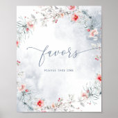 Wintersneeuw in Love bruids gunsten neem een trakt Poster (Voorkant)