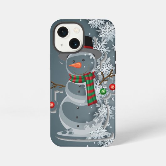 Wintersneeuw iPhone Hoesje (Achterkant)