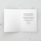 Wintersneeuw Kerstgroet Feestdagen Kaart (Binnen)