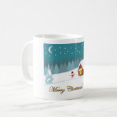 Wintersneeuw Koffiemok (Voorkant links)