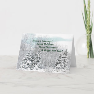 Wintersneeuw laden! feestdagen kaart