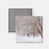 Wintersneeuw | Lake Kussharo Magneet (Voorkant / Achterkant)
