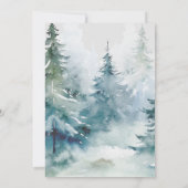 Wintersneeuw lantaarns 50ste verjaardagsfeestje kaart (Achterkant)